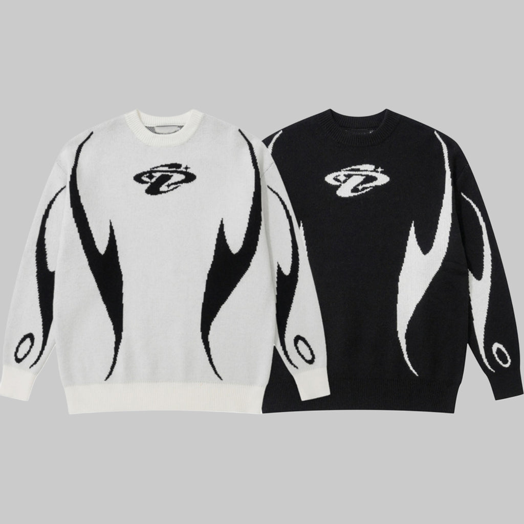 Unisex Commuter Pullover Sweater – Loose Round Neck Knit